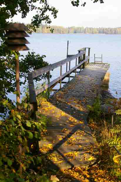 Sauna pier, a few metres from the sauna at Järvelä