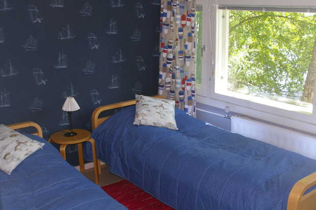 Bedroom in Blue rooms suite