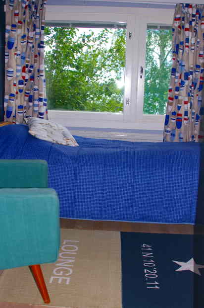 Bedroom in Blue rooms suite