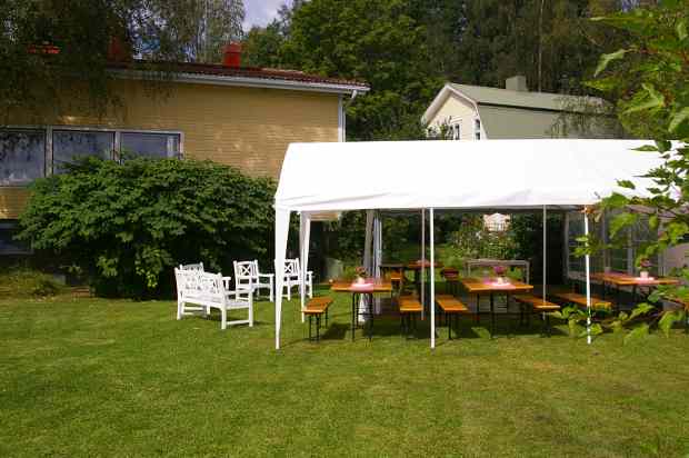 Marquee on the lawn